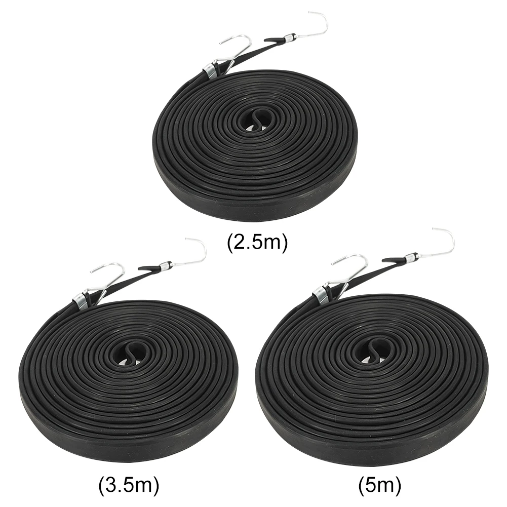 2.5/3.5/5M Bungee Cords with Hooks Extra Long Bungee Strap Ropes Rubber Strong Elastic Rope for Hand Truck Motorcycle Cars Bikes
