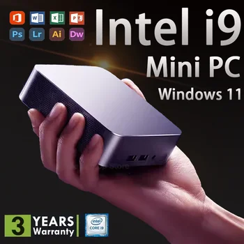 NEW Intel Core I9 10980HK 32GB RAM 1/2TB SSD Bluetooth 5.2 WiFi6 1000M Ethernet Windows 11 Gaming Office Intel I9 Mini PC 1
