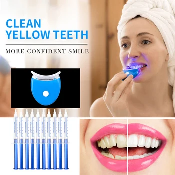 Kit di gel per sbiancamento dei denti Dentale Odontoiatria Candeggina Dente Igiene orale Cura Strumento di sbiancamento dentale Rimuovi macchie di placca