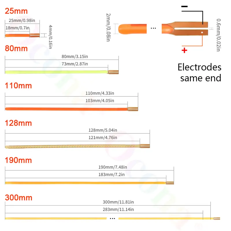 Free Cut Flexible LED Filament for LED Bulb DIY 110mm 300mm DC 3V Lamp Accessories Diode DIY Parts Pink White Red Ice-Blue 2700K - Image 3