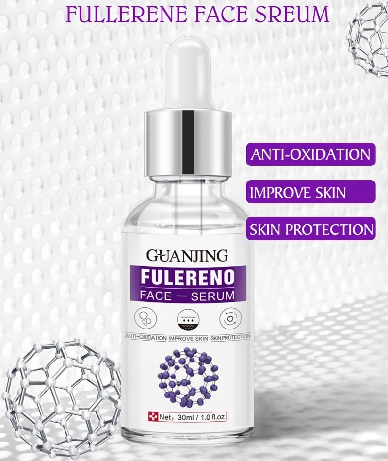 Nicotinamide Fulereno Hyaluronic Acid Moisturizing Face Serum Essence Shrink Pores Hydrating Anti-aging Brightening Skin Care 5