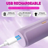 Lisseur de cheveux sans fil, brosse à ions négatifs, peigne chaud, chauffage électrique multifonction, droit pour la maison et les voyages 4