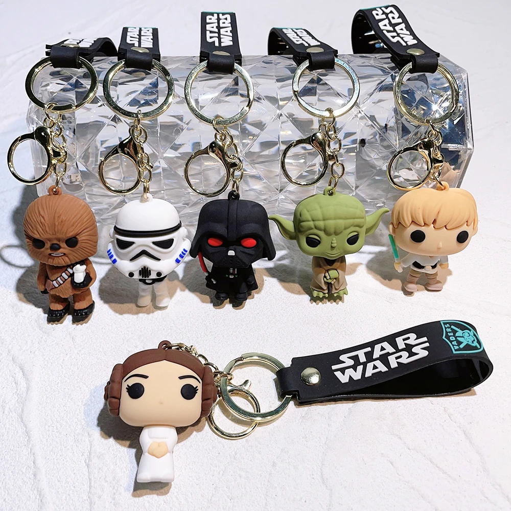 Star Wars Keyrings/keychains Cartoon Cute Emo Kids Goth Fun Jedi Darth  Vader Sci Fi Sci FX Wookie A 