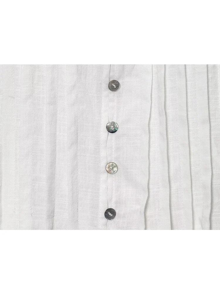 TFMLN Chic Women Halter Neck Tank Tops Summer Fashion Backless Pleated Sexy Tops Female White Casual Beach Party Club Wear