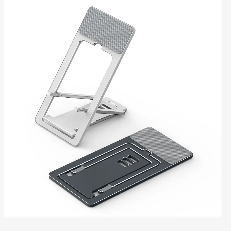

Foldable Cell Phone Stand Metal Desktop Holder Adjustable Portable Phone Cradle Dock for iPhone