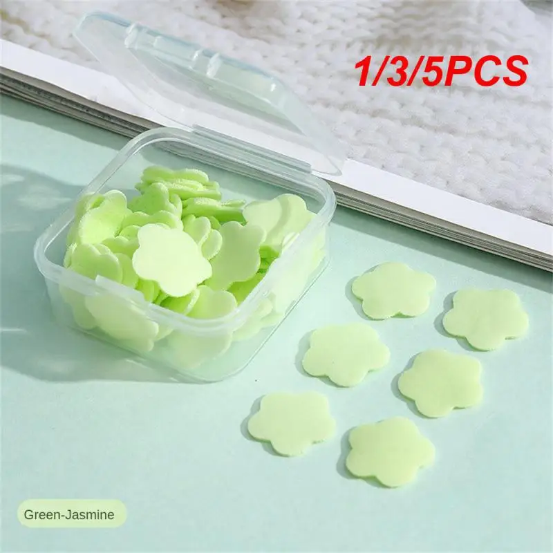 

1/3/5PCS Box Portable Hand Washing Toilet Soap Slice Disposable Petal Soaps Flakes Skin Friendly Fresh Soap Paper Household