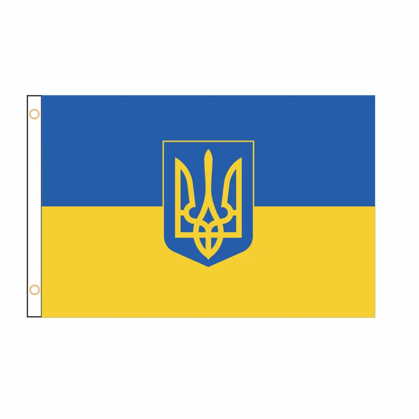 ukraine flag90*150cm/60*90cm/40*60cm/5*3ft Ukraine Flag Large Polyester Ukrainian National Country Flag and Banner