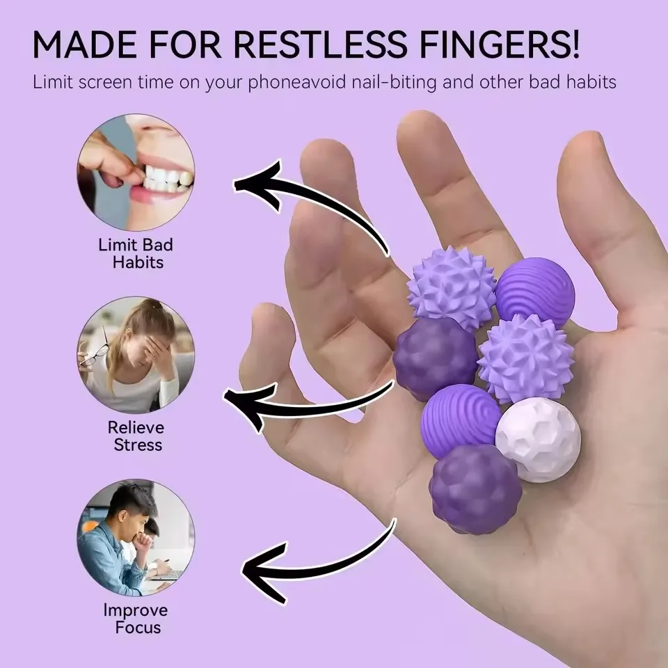 Silicone Magnetic Fidget Balls for Autism and Stress Relief