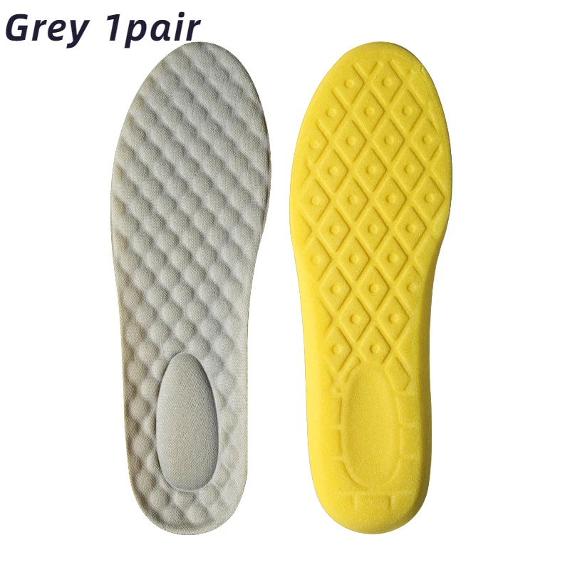 Palmilhas de espuma de memória de látex para esportes macio pé apoio sapato almofadas alta elástica ortopédica esporte palmilha pés cuidados inserção almofada