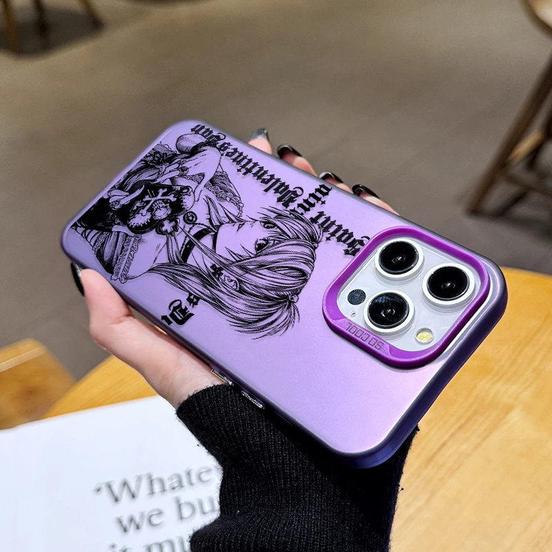 Gothic Style Death Note L & Misa Phone Case Cover