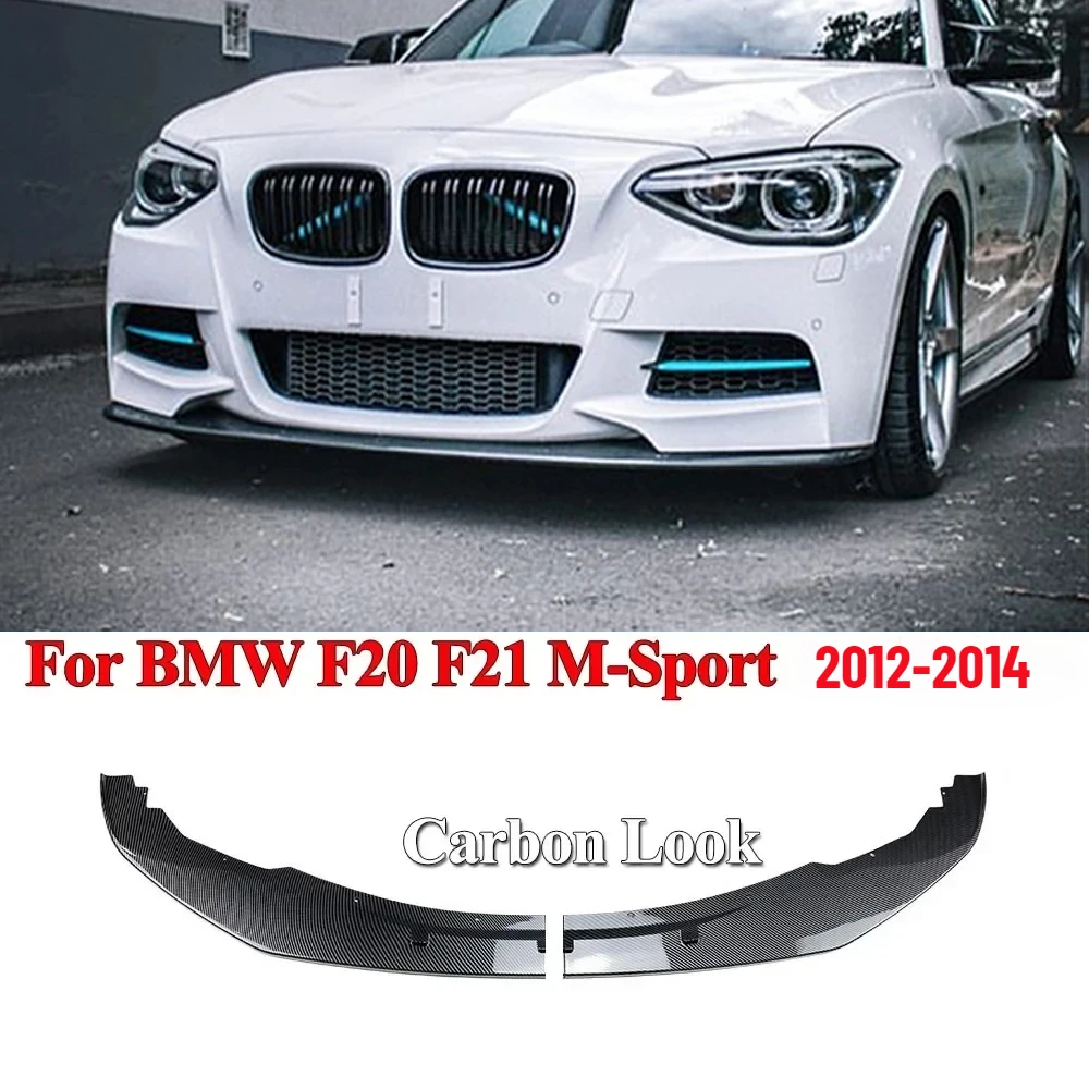 M-Sport Front Lip Bumper Blade for BMW 1 Series F20 F21 M-Pack 2012 2013 2014 2015 118i 120i M135i M140i car bumper spoiler bumper lip bumper lip decoration front bumper decoration front bumper cover