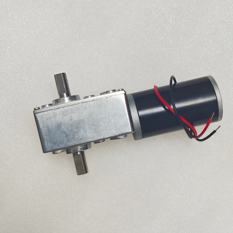 DC Gear Motor 12Vworm gear DC reduction motor 24V self-locking motor 5840-31ZY automatic curtain machine high torque Single/double shaft