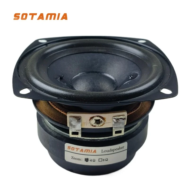 SOTAMIA 1Pcs 3 Inch Full Range Speaker 4 Ohm 10W Audio Portable Speaker Hifi Sound Music Home Theater Loudspeaker Bookshelf