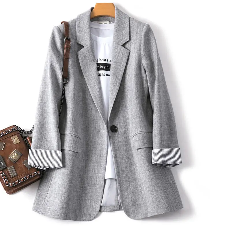 blazer-suit-jacket-donna-primavera-sciolto-casual-minimalista-autunno-top-piccolo-vestito