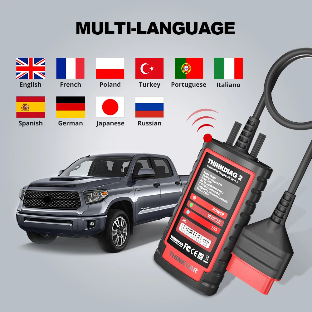 car battery charger price 2022 Newest ThinkDiag 2 ALL software 1 Year Free Update Auto Diagnostic tool support CAN FD ECU Coding Active Test OBD2 Scanner small car inspection equipment