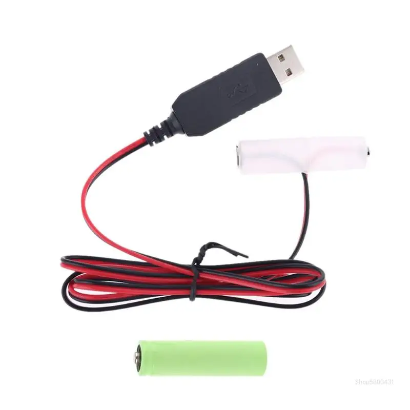 

USB LR6 AA Battery Cable Can Replace 1-4pcs AA Battery for Walkie