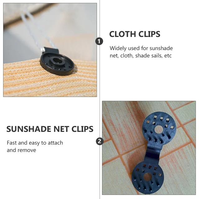 20 Db Üvegházhatású Klipkert Háló Klipek Műanyag Árnyékoló Szövet Klip - Image 4