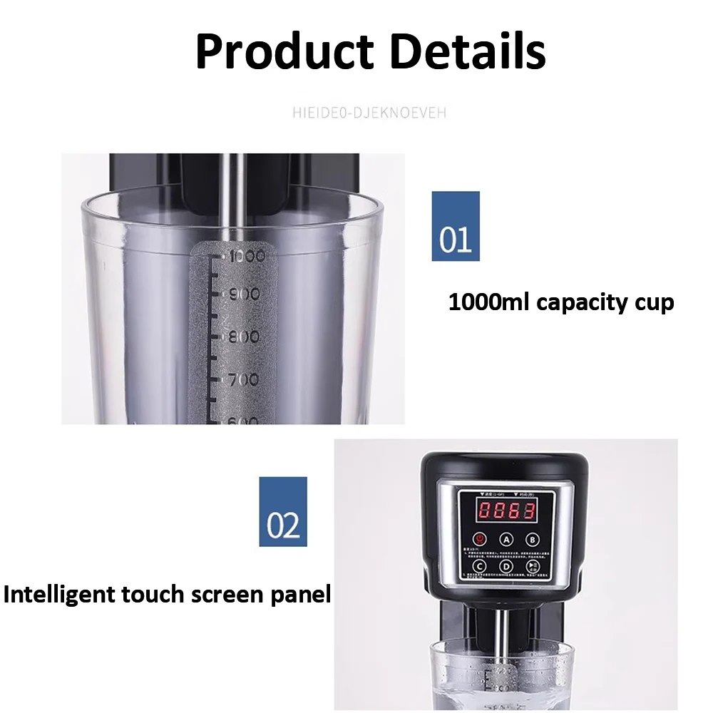 XEOLEO Electric Milkshake Machine Electric Milking Blender 300W Milk Frother Blender Machines Kitchens Accessories for Home Bar 5