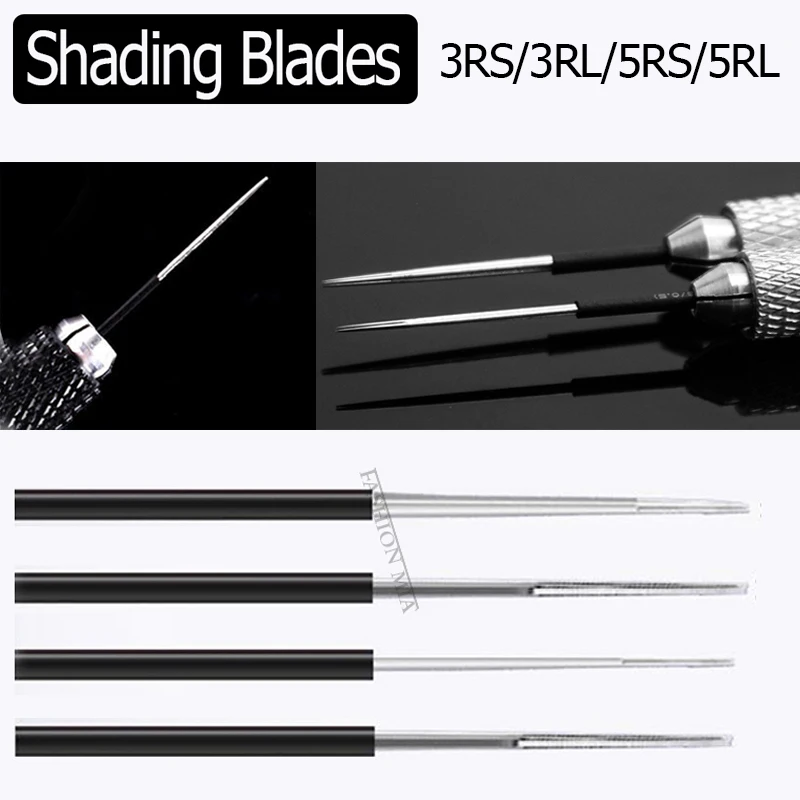 

50pcs Microblading Round Needle for Manual Pen Fog Eyeborw Permanent Makeup Tattoo Shading Blade Disposable Pigment Needle
