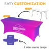 Custom Table Cover 4FT 6FT Banquet Full Print Personalized Table Cloth for Wedding Exhibition Stretch Hotel Party Counter Decor 2