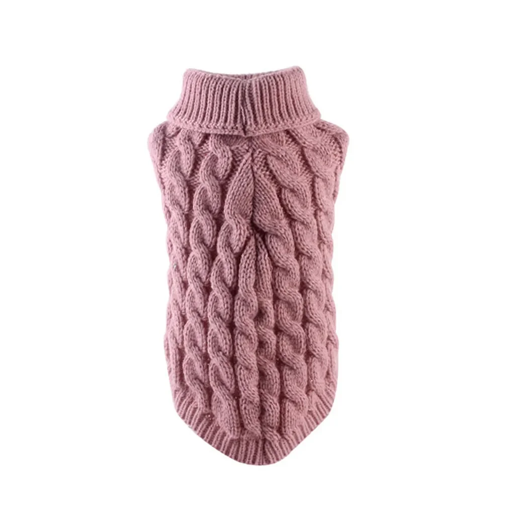 Sweater Turtleneck Knitted Pet Clothing