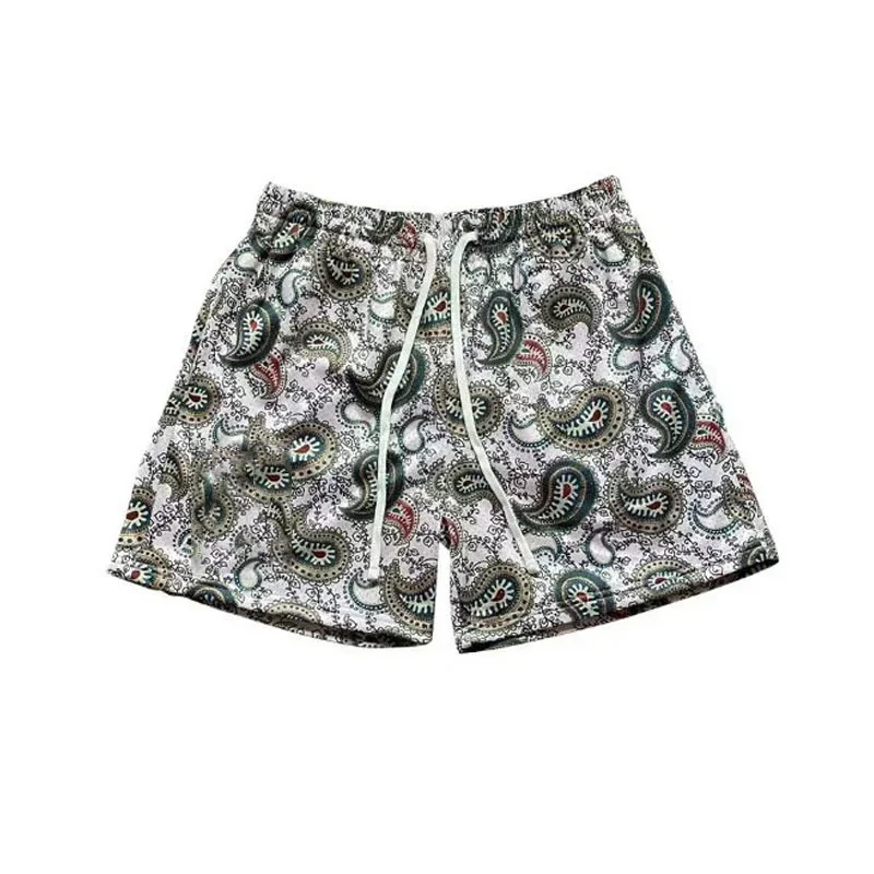 New American Style Sports Shorts Basketball Net Eye Quick Dry Breathable Running Beach Fitness Four-Quarter Shorts