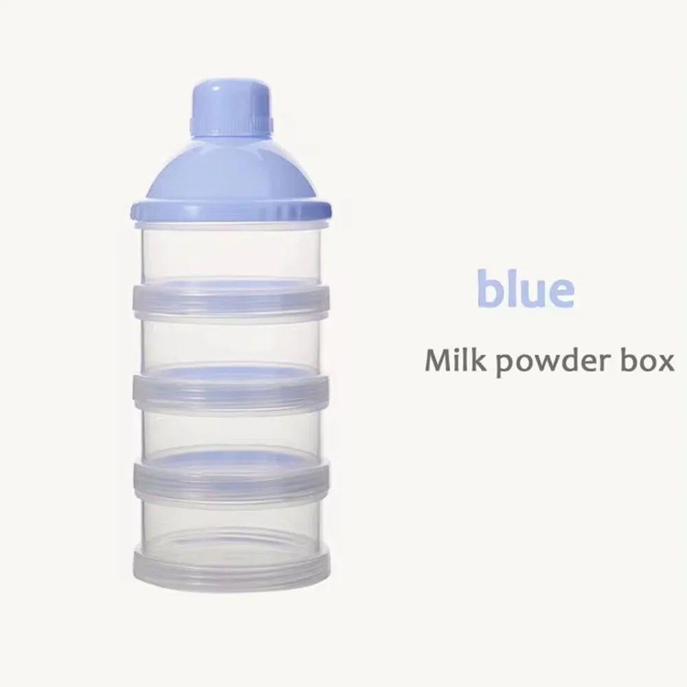 4 compartment portable milk powder box container toddler baby snack food storage box formula milk dispenser powder bottle portable food storage box,baby food storage containers,baby milk powder dispenser