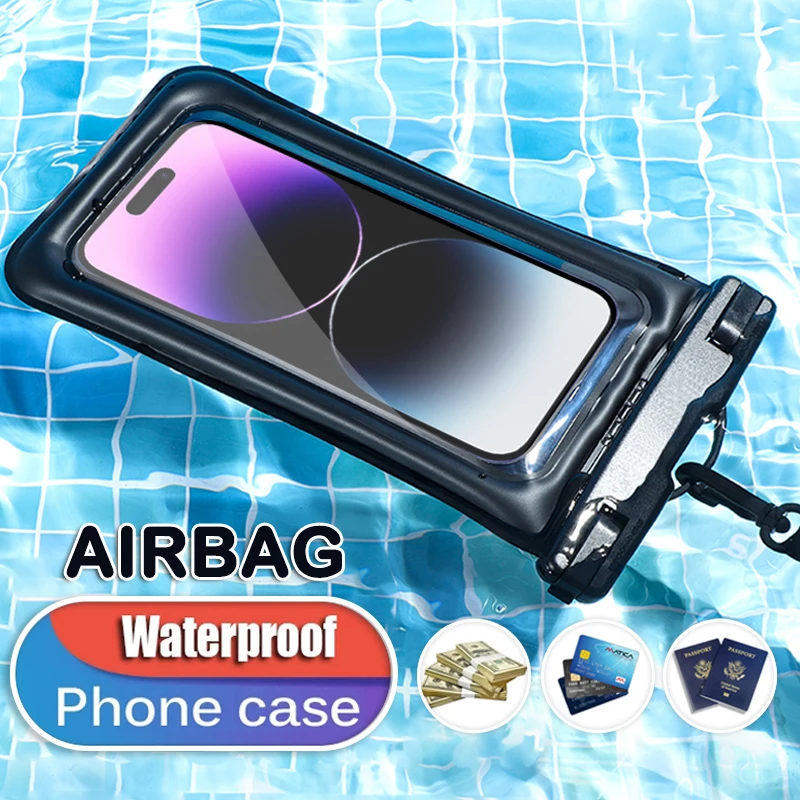 Universal Waterproof Phone Case with 360° Full Cover Airbag Protection