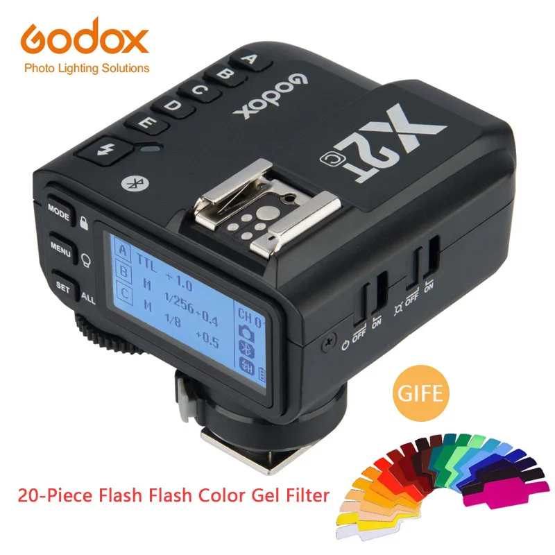 

Godox X2T-C X2T-N X2T-S X2T-F X2T-O X2T-P TTL Wireless Flash Trigger for Canon Nikon Sony Camera Bluetooth Connection HSS