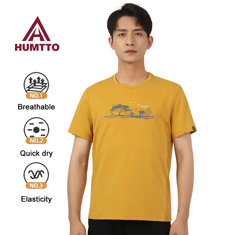 

HUMTTO Summer Jogging Runing T-shirts for Men Breathable Luxury Quick-drying Sport Fitness Sportswear Short Sleeve T Shirt Mens