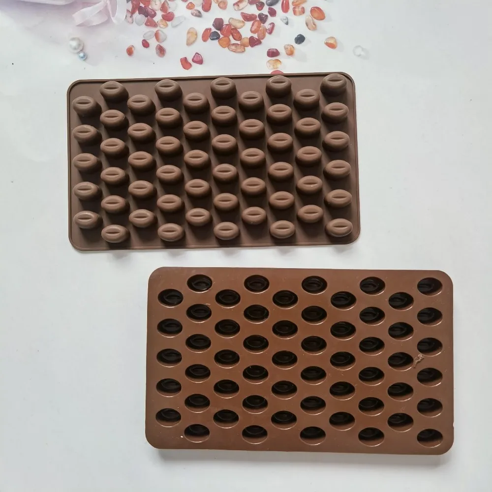

Silicone 55 Cavity Mini Coffee Beans Chocolate Sugarcraft Candy Mold Mould Fondant Cake Decorating Baking Pastry Tools