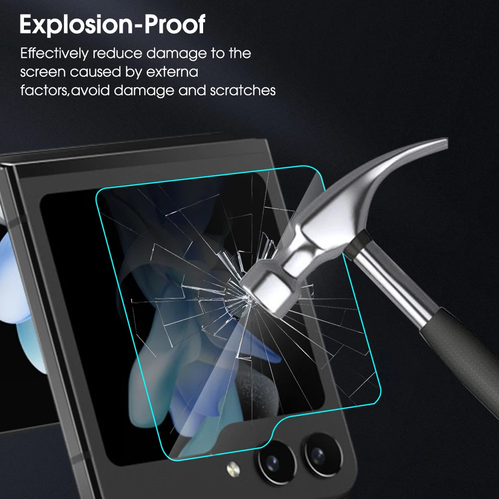 3-Pack Tempered Glass Screen Protector for Foldable Phones - Ultra Clear & Durable 10H Front Shield