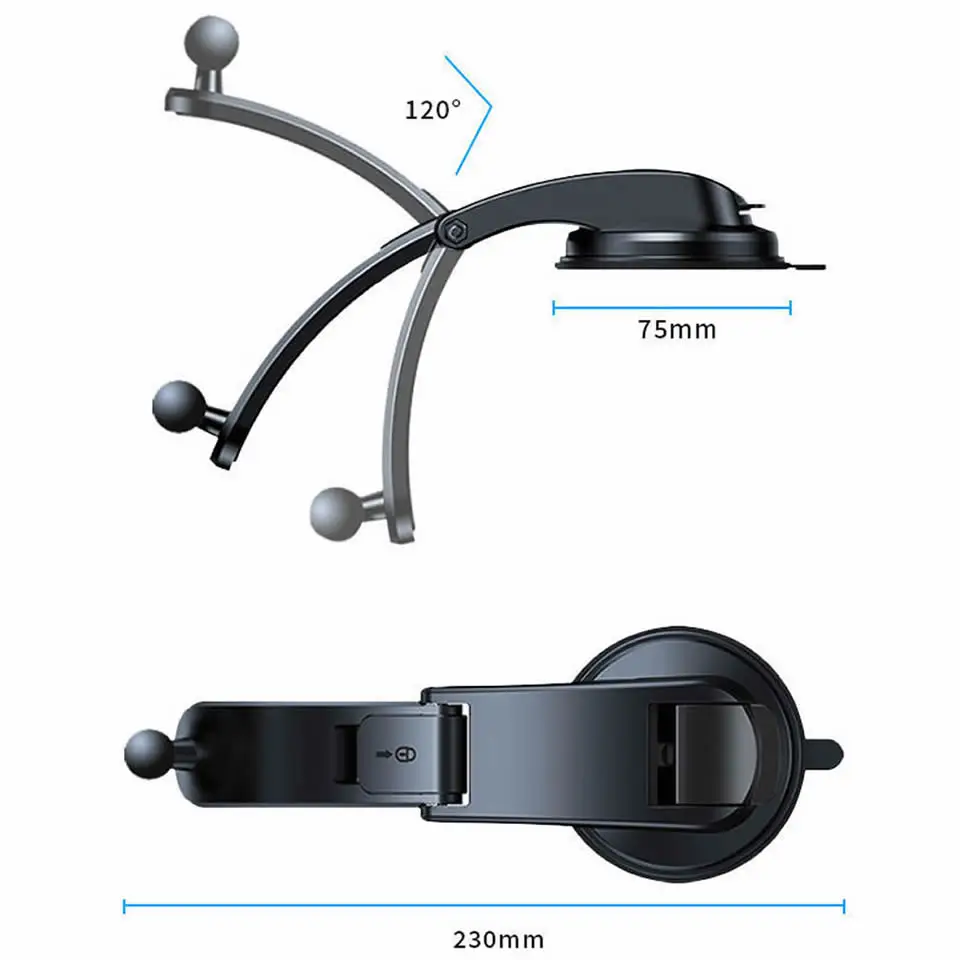 Suporte de Tablet Ventosa Ajustável Suporte para Celular Suporte para Samsung Galaxy z Dobre Telefones Montagem para Ipad Gps - Imagem 6