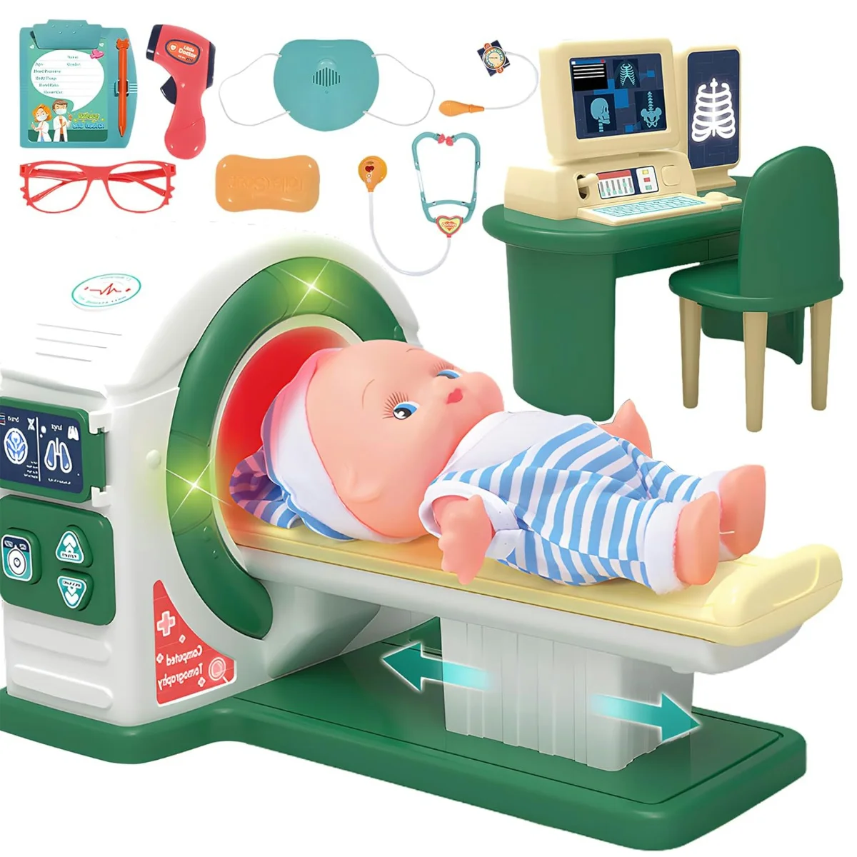 Doctor Kit for Toddlers,Realistic Kids Doctor Playset with Toy