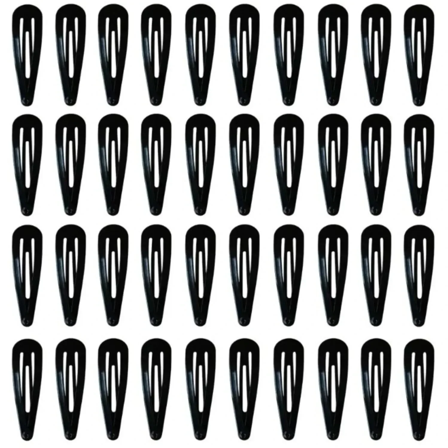 50Pcs Snap Hair Clips Candy Color Glossy 2 Inches No Slip Metal Hair Pins Clips Barrettes Accessories for Baby Girls Toddlers