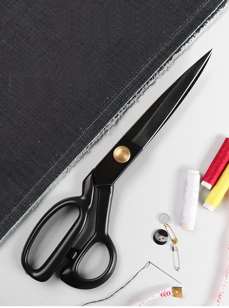 Description Picture 2 of itemProfessional Tailor Scissors Cutting Scissors Vintage Stainless Steel Fabric Leather Cutter Craft Scissors For Sewing Accessory