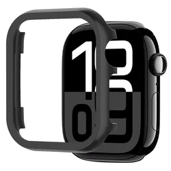Aluminium Alloy Protective Metal Case for Smartwatch - 46mm/42mm/49mm Bumper Cover (Black)