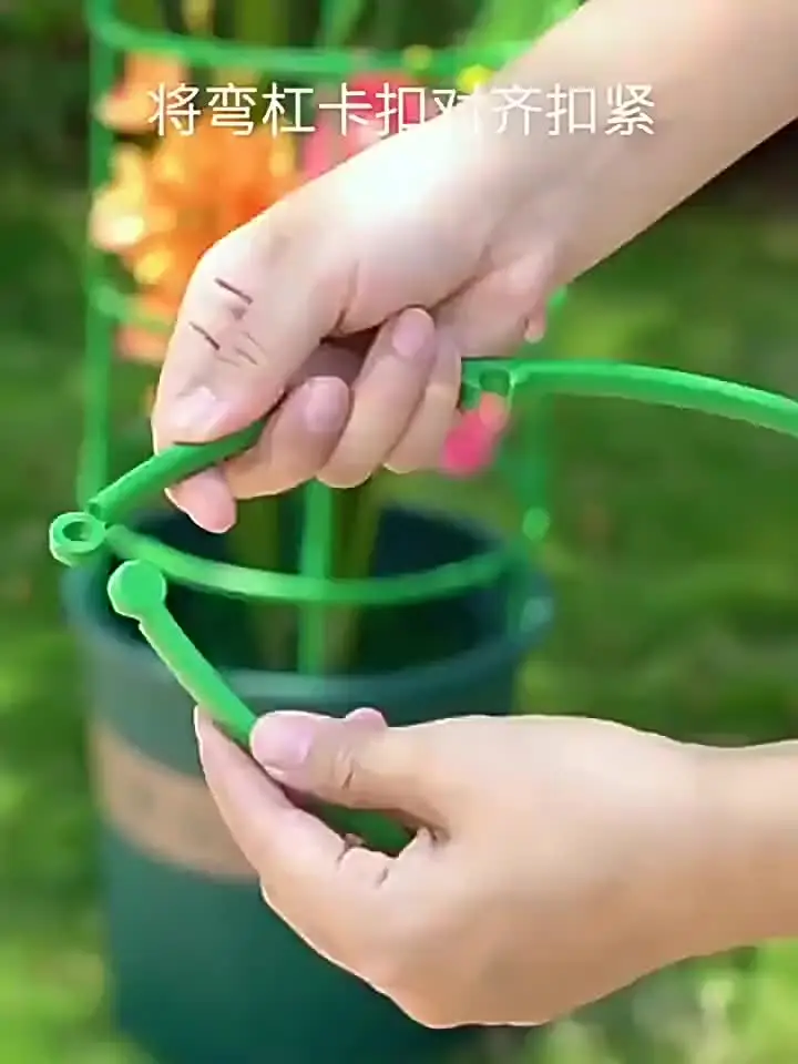 IGTOPS Supporto per Piante Rampicanti, Fibra di Vetro e Plastica, Nero, Rotondo, Impalcatura per Piante, Peonie, Ortensie