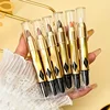 Metallic Double-head Eyeshadow Stick Diamond Shimmer Highlighter Pencil Ultra Pigmented Long Lasting Cream Eye Shadow Sponge Pen 5