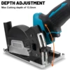 Gisam 76mm Brushless Angle Grinder Grinding Cutting Machine Cordless Electric Angle Grinder Power Tools for Makita 18V Battery 6