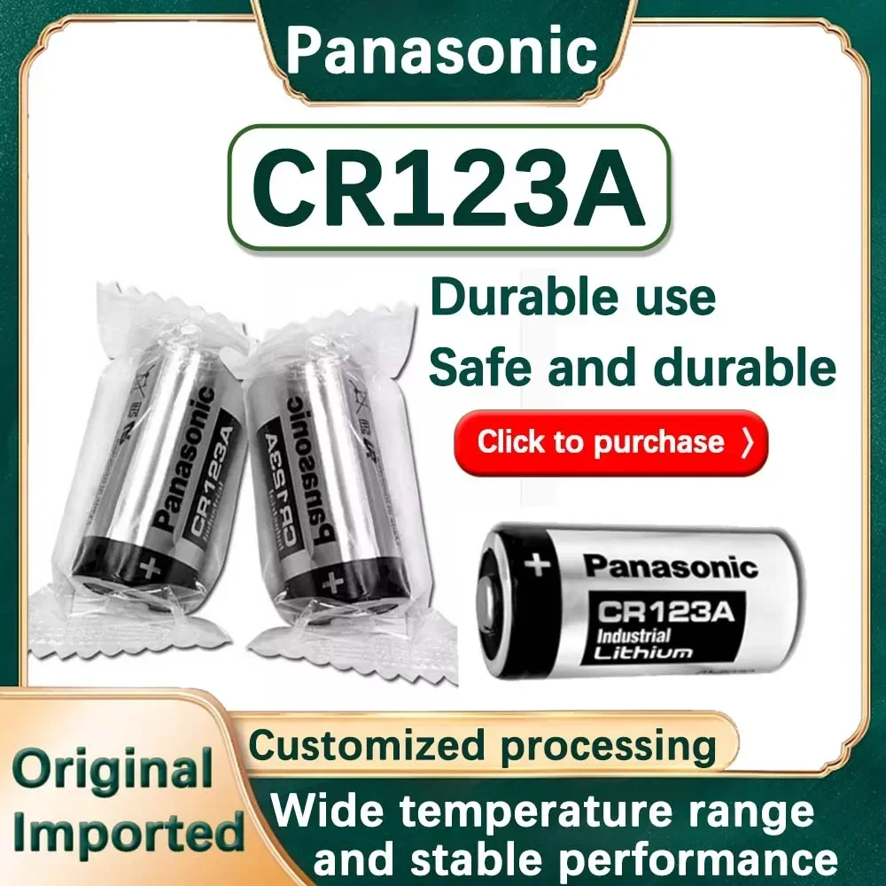 1PCS Original Panasonic 123 Lithium 3V Arlo Camera Battery CR123A CR17345 DL123A EL123A 123A