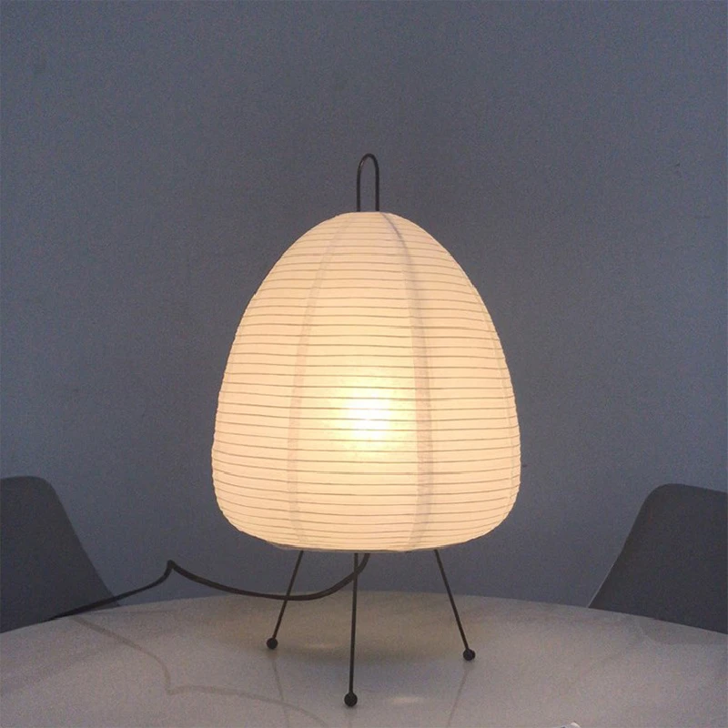 Lanterne japonaise en papier de riz, lampe de Table Led sur pied avec trépied, pour salon, chambre à coucher, bureau, hôtel, maison, décor créatif