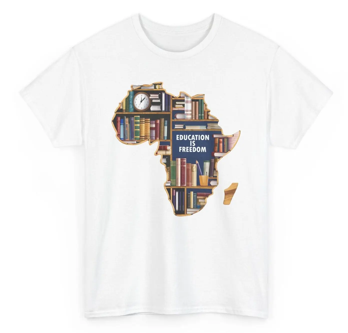 

Education is Freedom Quotes T-shirt - Black History Mounth Novelty Graphic Tee