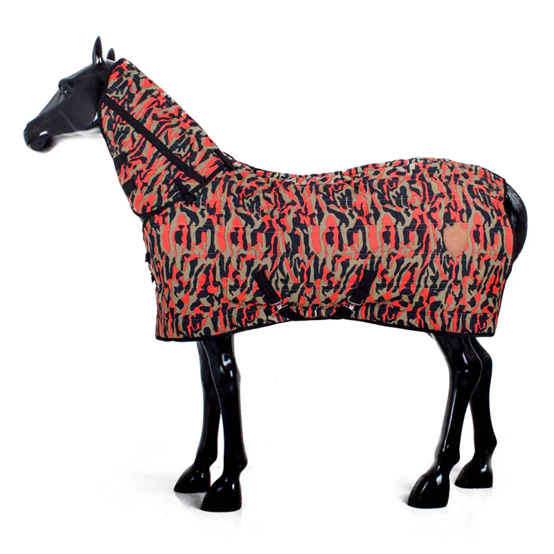 Camouflage Winter One-Piece Padded Horsecloth Scarf Detachable 3D Cutting Lodge Horse Harness Horse Rugs 말 관리용품