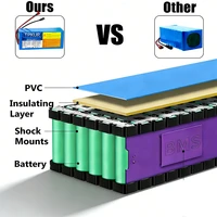 Batterie au lithium TPKUR 13S6P 48V 100Ah 18650, 1000W, haute puissance, 54.6V, BMS 30A intégré, pour batterie de secours d'outils électriques d'extérieur 2