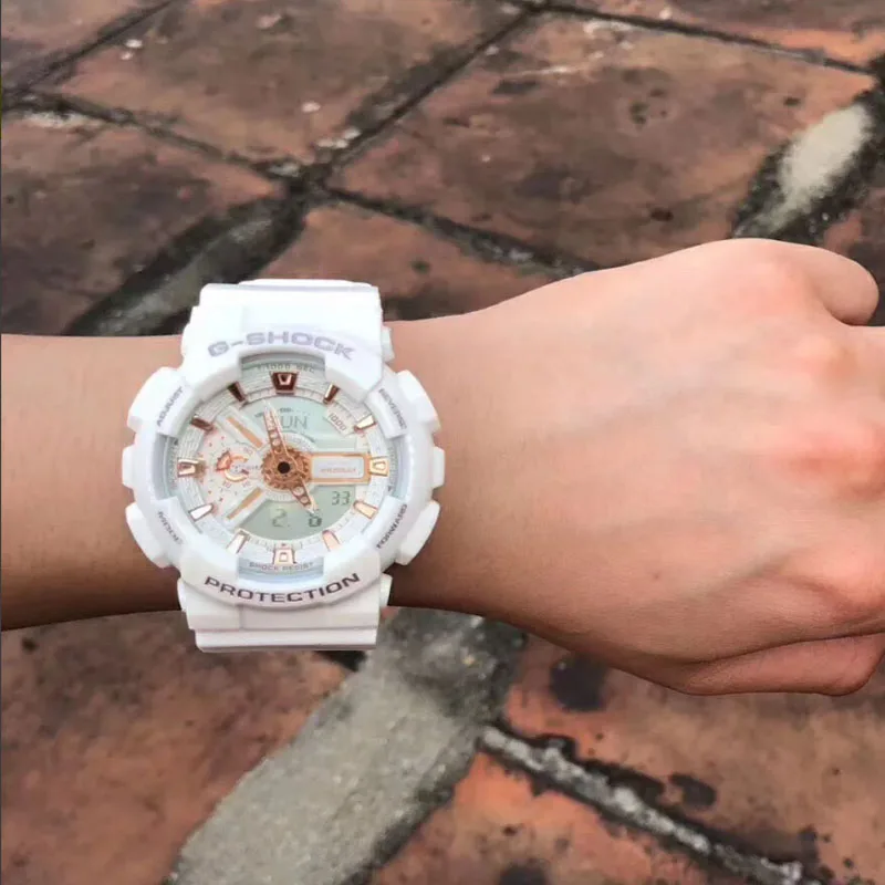 G-SHOCK Watches GA110 for Men Fashion Casual Multifunctional Outdoor Sports Shockproof LED Dial Dual Display Quartz Men's Watch