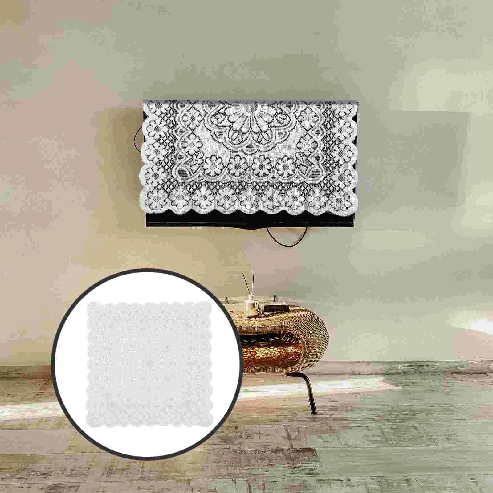 

Nightstands Cover Refrigerator Decor Lace Fridge Lamp Shades Dust Computer Microwave Oven