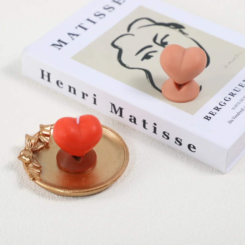 Heart Shape Chocolate Ice Cake Baking Mold Home Decor Crafts Gypsum Resin Soap Tools Creative Love Silicone Handmade Candle Mold