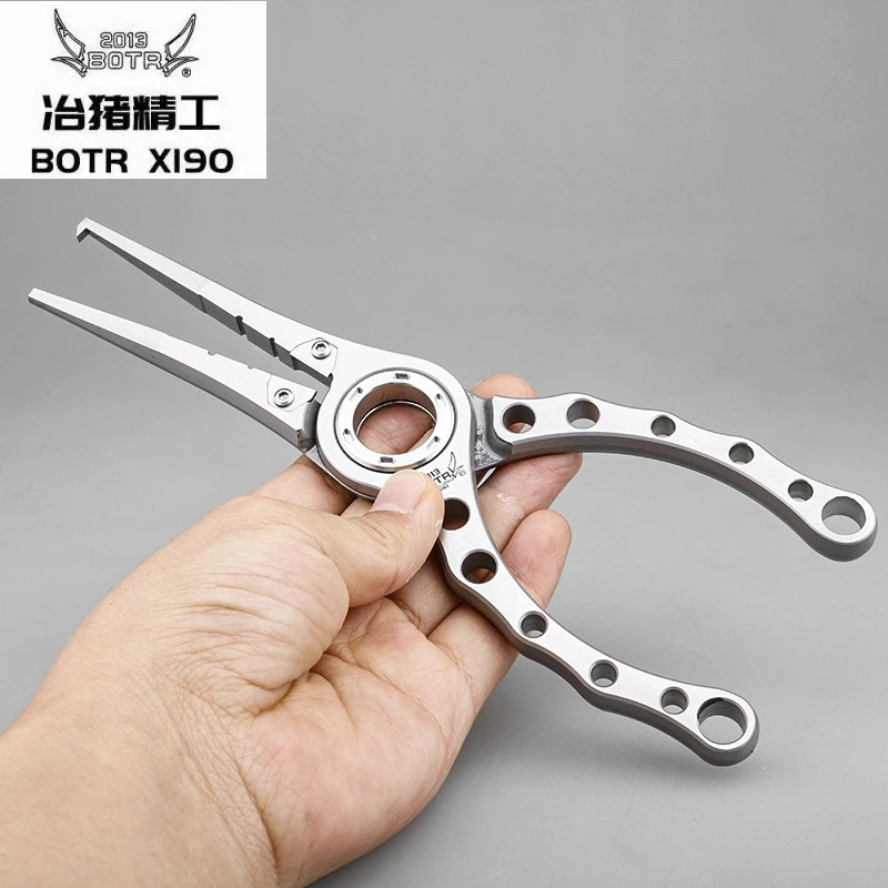 BOTR NEW Fishing Pincers 22 Titanium Alloy Multifunctional PE Wire Scissors  Fish Control Pliers Anti-Corrosion Hook Opening