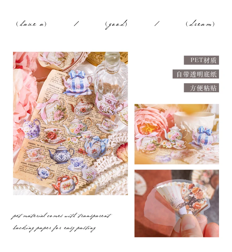 Jianqi 30 Blatt ins dekorative Stick Aufkleber DIY Tagebuch Scrap booking Aufkleber Festival Geburtstags feier Geschenk Dekorationen Etiketten – Detail 14